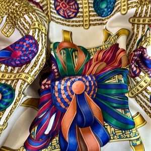 Hermes silk scarf